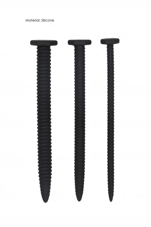 набор из трех стимуляторов уретры (струн) silicone screw plug set в Новом Уренгое