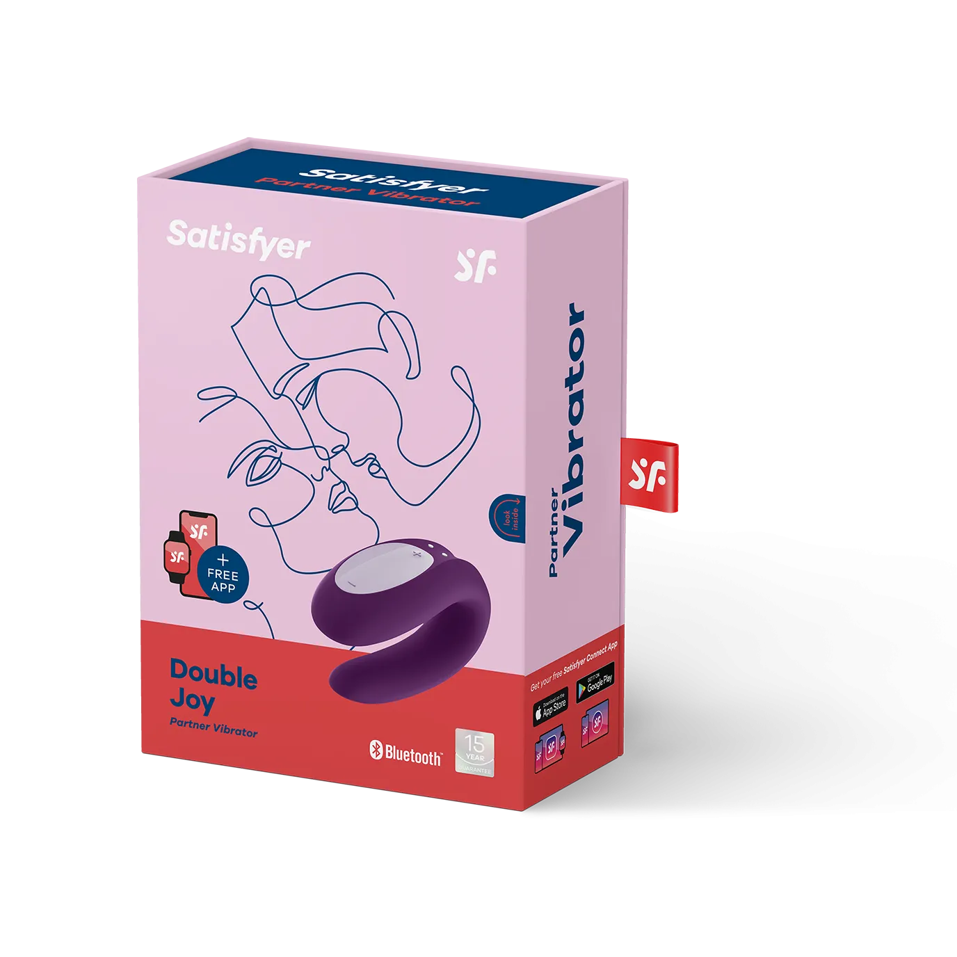вибромассажер для пары satisfyer double joy violet 002408sa в Новом Уренгое