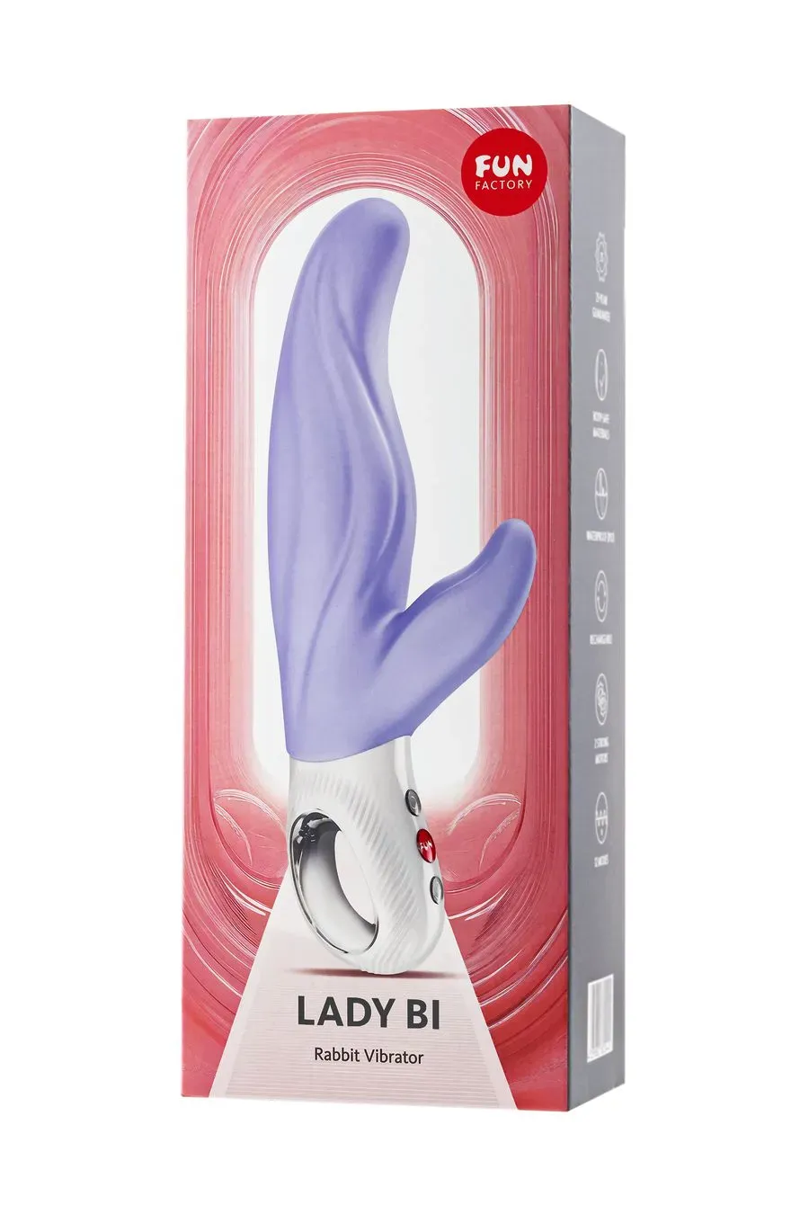 вибратор кролик fun factory lady bi, силикон, сиреневый, 22 см в Новом Уренгое