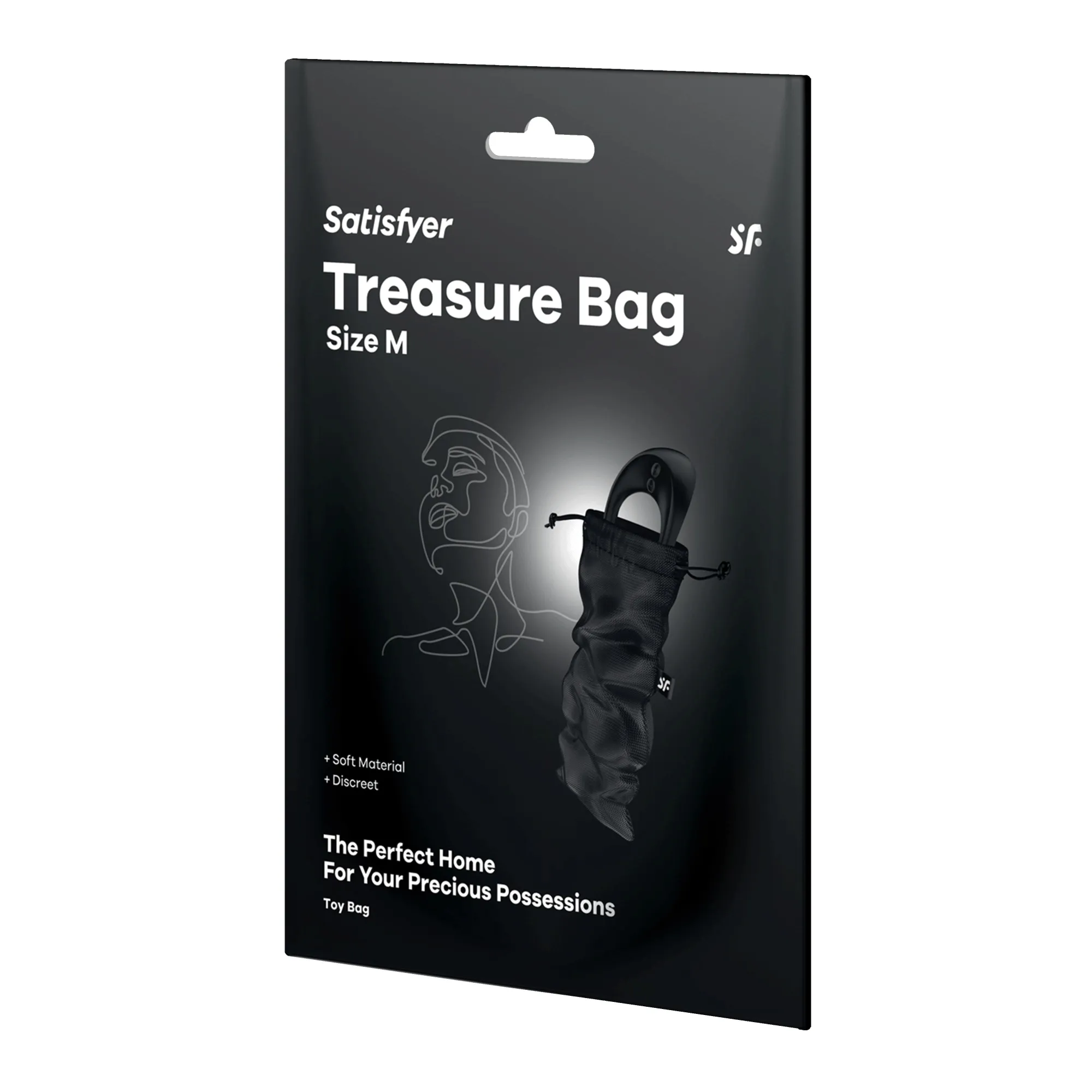 Мешочек для хранения вибромассажера Treasure Bag M (black)