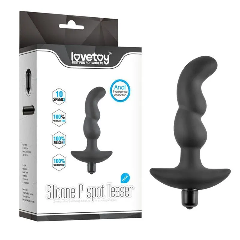 вибратор анальный lovetoy silicone p spot teaser, чёрный в Новом Уренгое