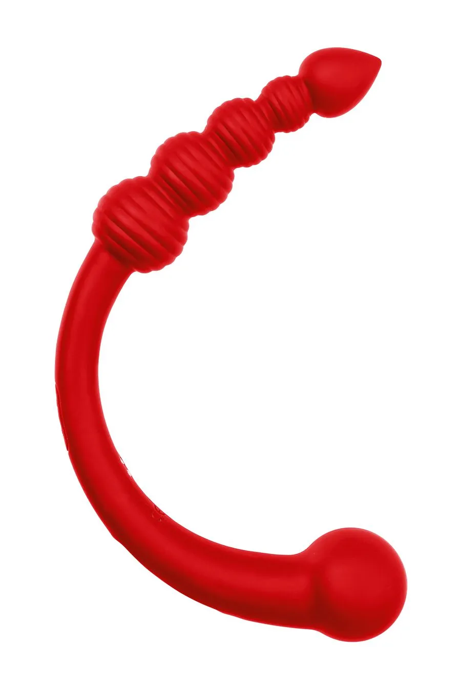 двусторонний вибратор black & red by toyfa, силикон, красный, 35 см в Новом Уренгое