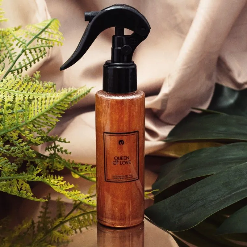 масло сухое pinkrabbit для тела с мерцающим блеском и феромонами, queen of love, 110 мл в Новом Уренгое