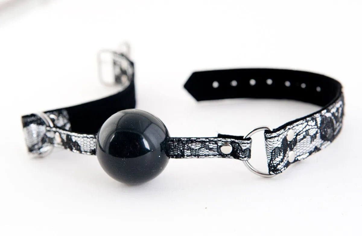 кляп силиконовый toyfa marcus на кружевном ремешке, серебряный, 60 см в Новом Уренгое