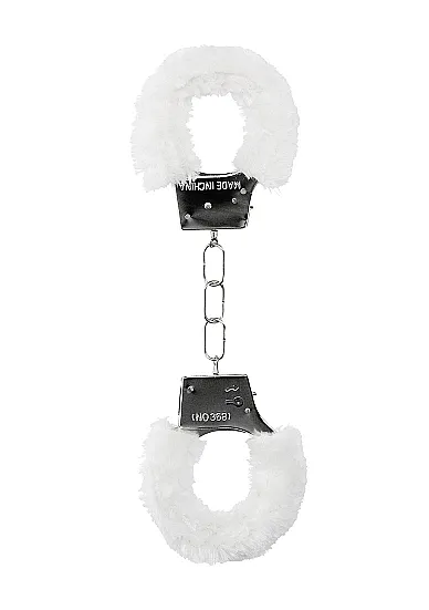 металлические наручники с меховой обивкой beginner's handcuffs furry в Новом Уренгое