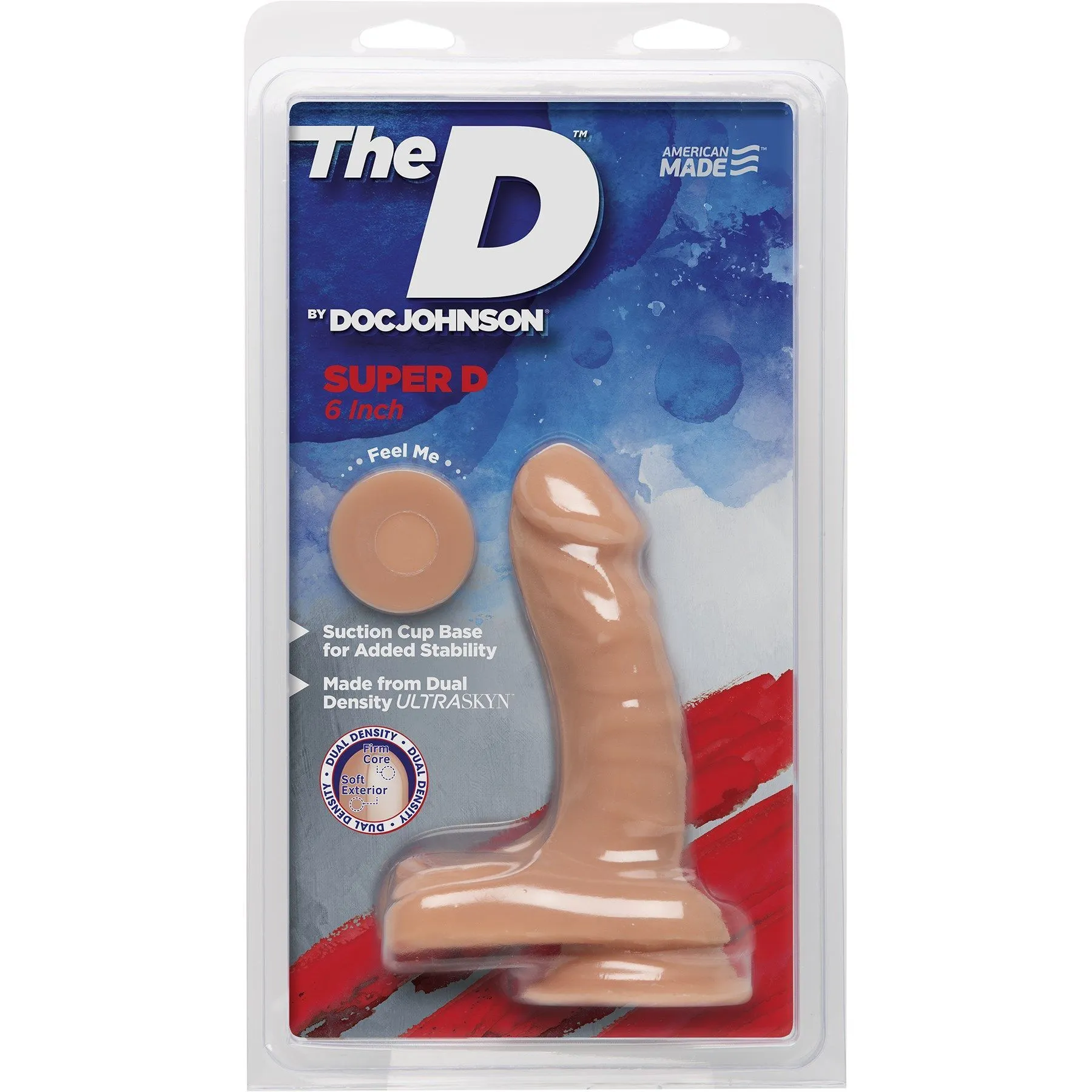 фаллоимитатор doc johnson super d 6 inch, телесный в Новом Уренгое