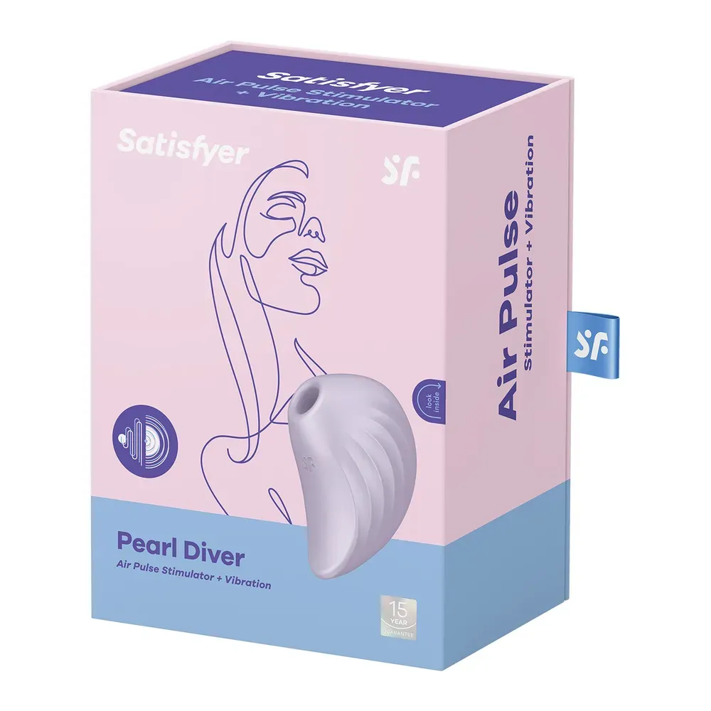 вакуум-волновой бесконтактный стимулятор клитора satisfyer pearl diver, фиолетовый в Новом Уренгое