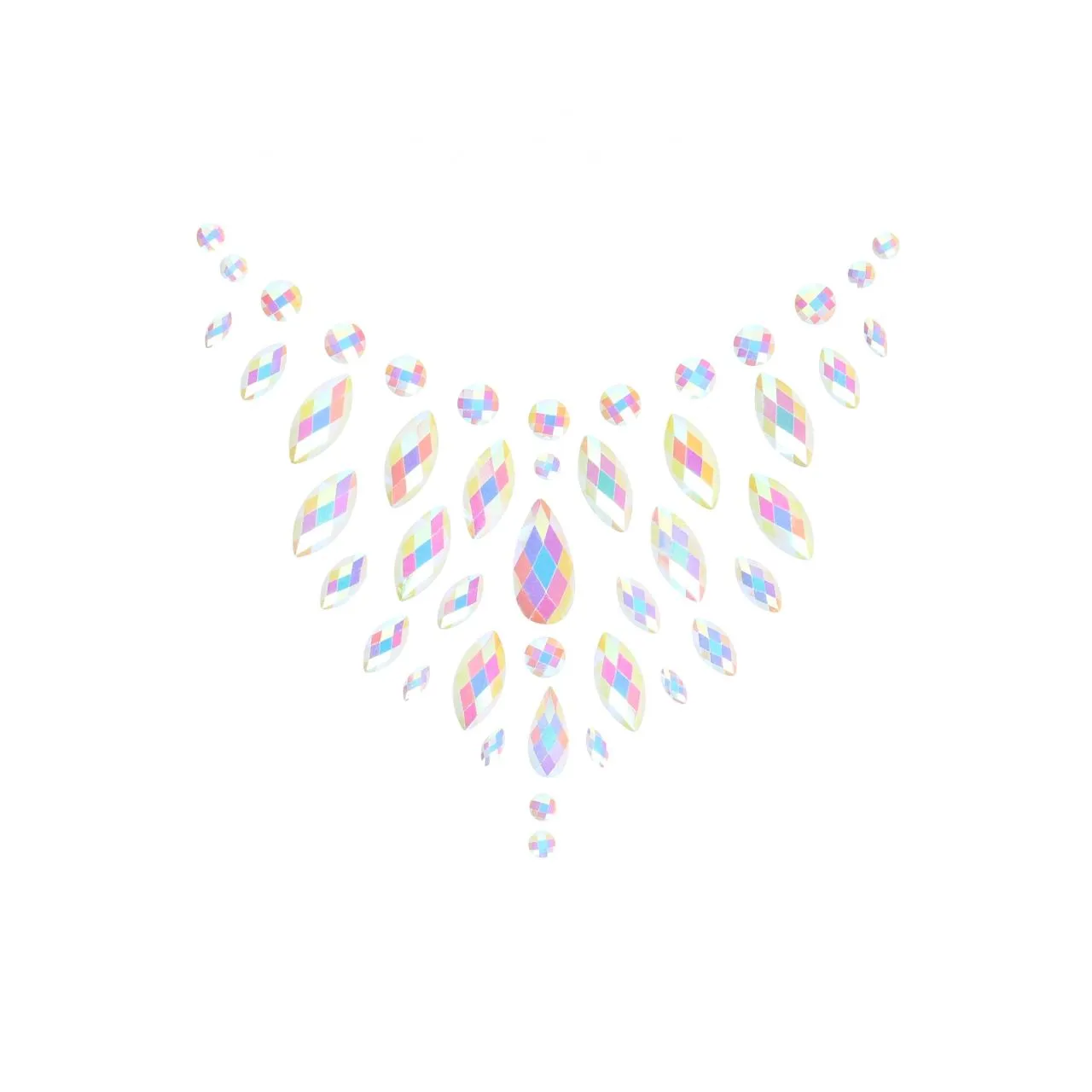 декоративное украшение (камни) на клеевой основе body jewelry stickers - chest - glow in the dark - в Новом Уренгое