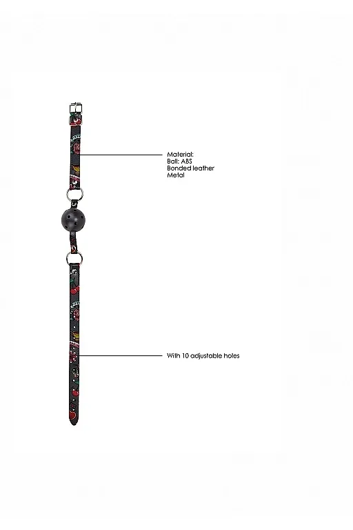 кляп breatheable ball gag old school tattoo style в Новом Уренгое