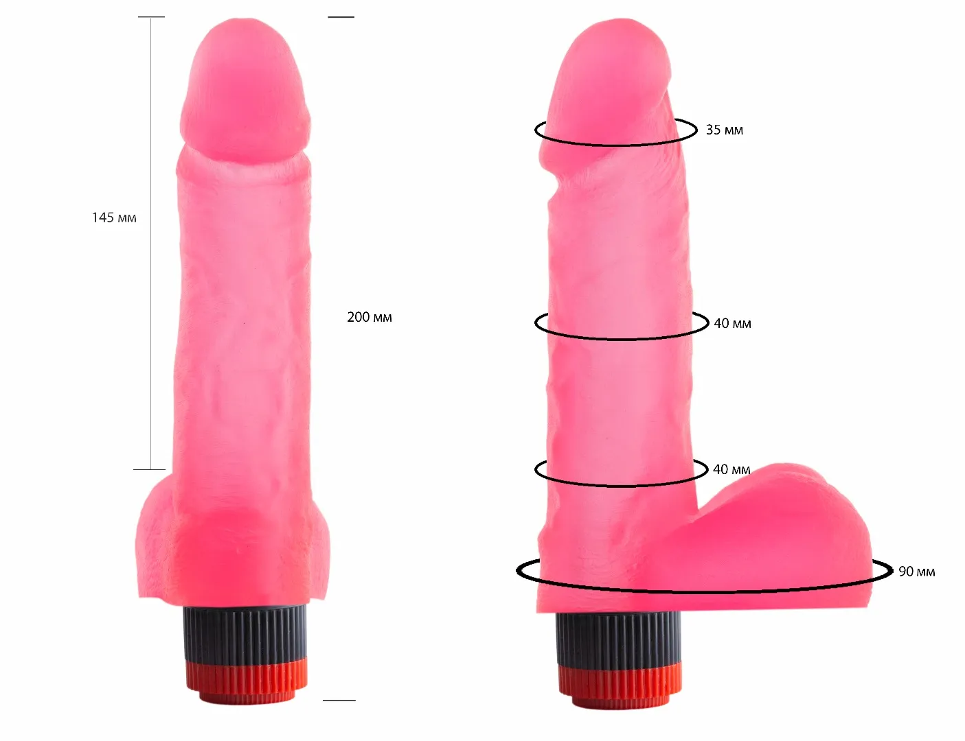 вибратор гелевый розовый 221400ru в Новом Уренгое