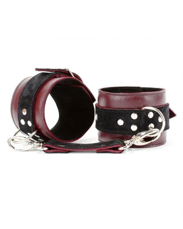 оковы на ноги  lady's arsenal бордо из кожи и замши 67026ars в Новом Уренгое