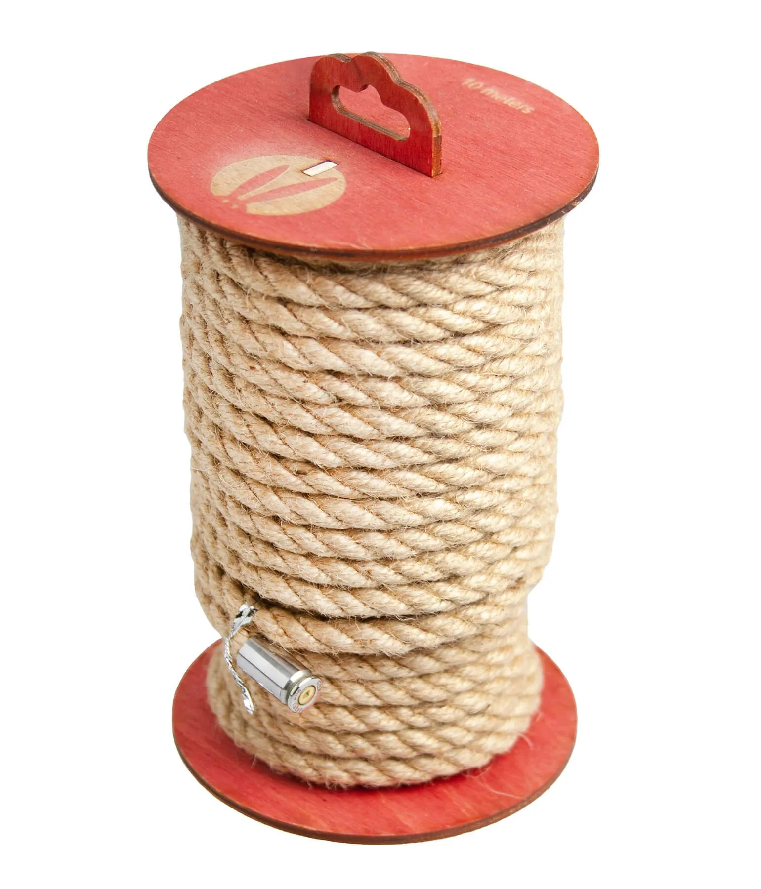 Веревка игровая джутовая для шибари PinkRabbit коричневая, 10 м