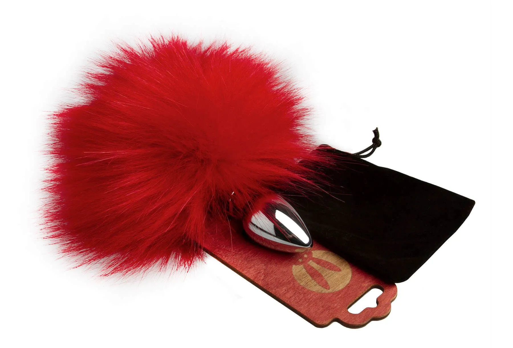 анальная пробка pinkrabbit с хвостом кролика, красная в Новом Уренгое