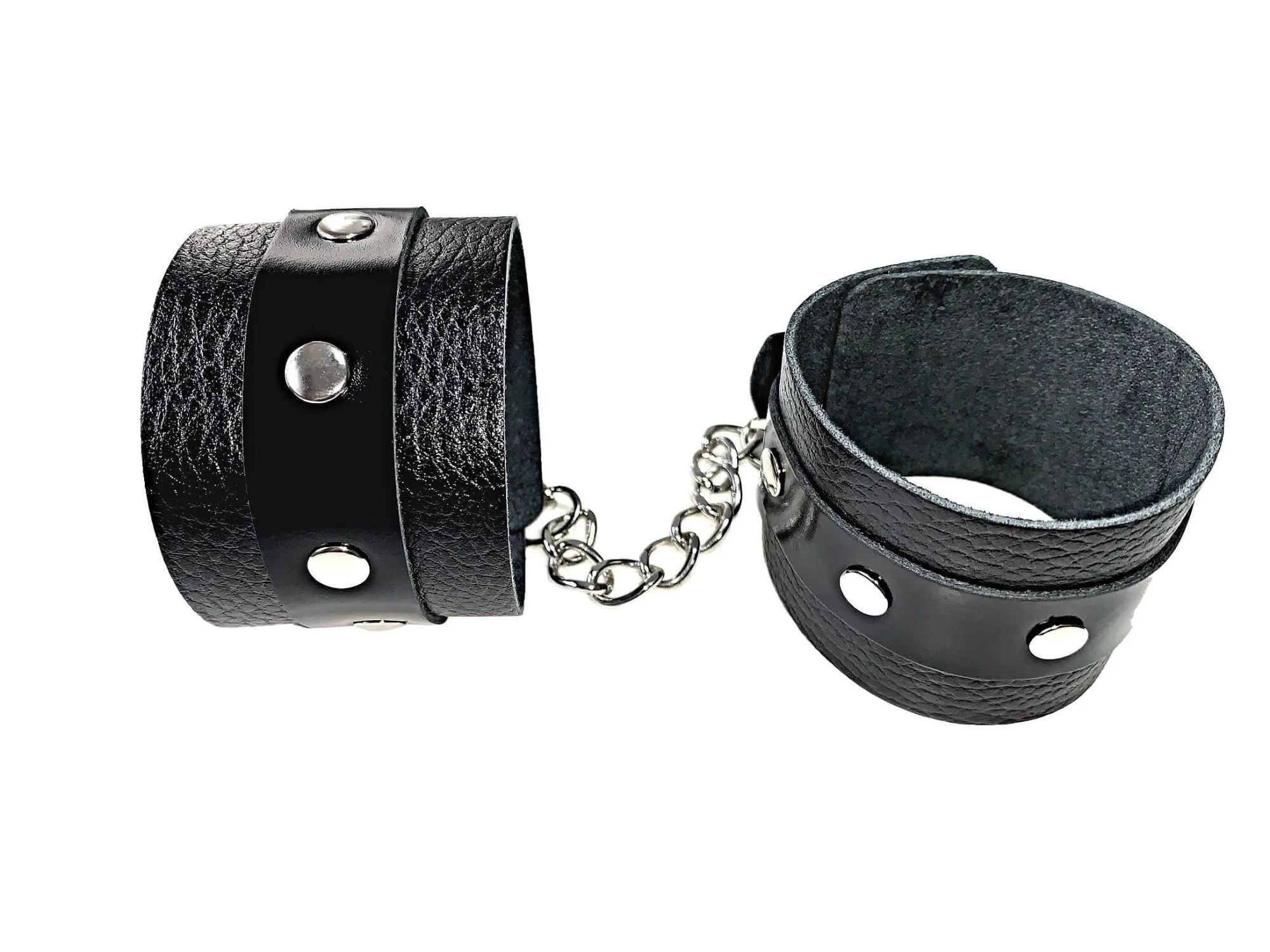 наручники декоративные с клёпками i sexy жесткое подчинение, черные в Новом Уренгое
