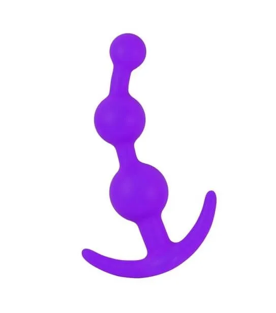 Анальная елочка Lovetoy Lure Me 20, фиолетовая