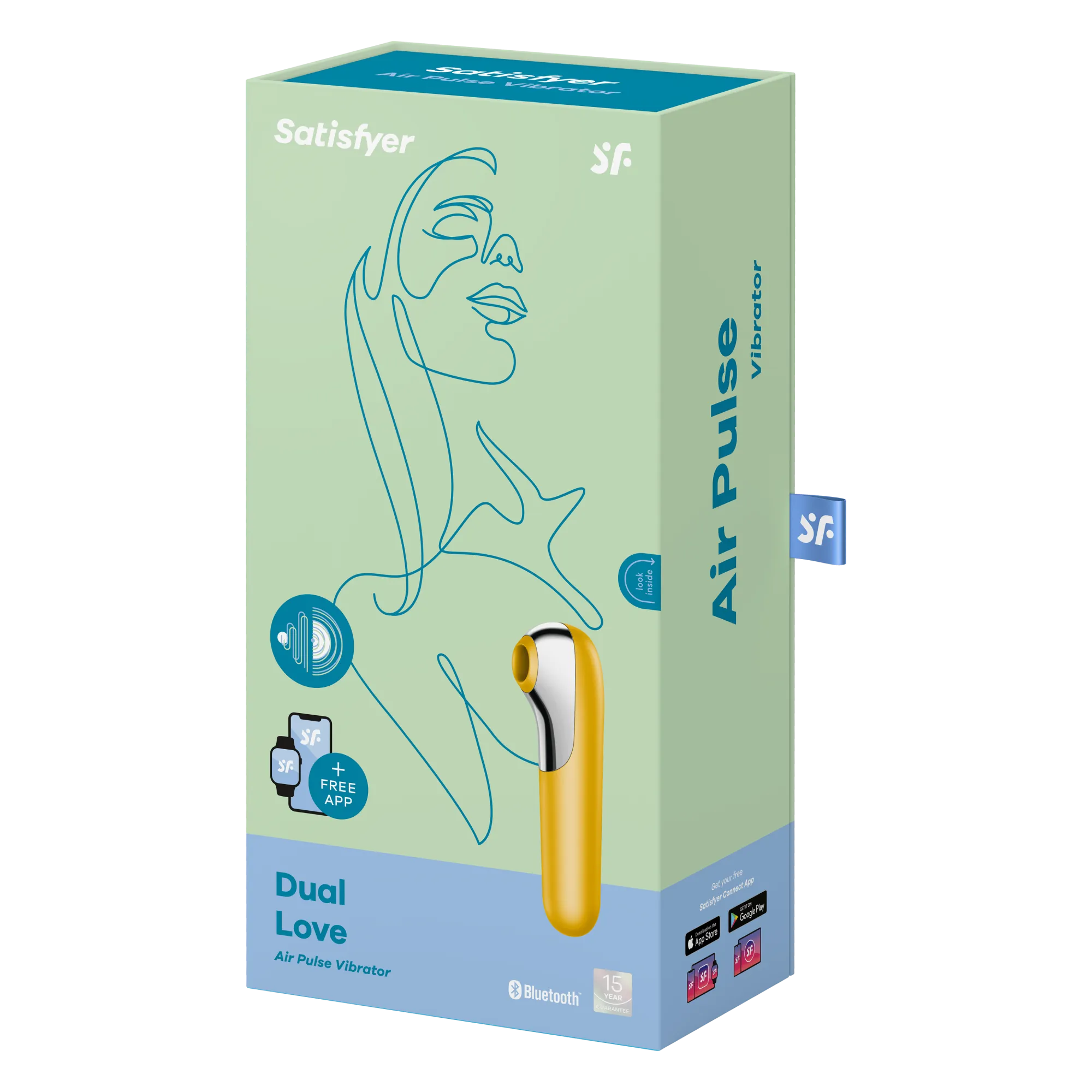 Вакуумный массажер Satisfyer Dual Love Yellow 003047SA