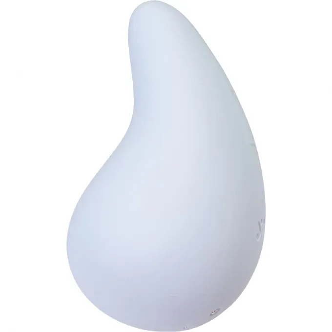 вибромассажер satisfyer dew drop, силикон, голубой, 8,1 см в Новом Уренгое