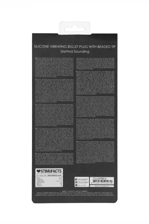 стимулятор уретры с вибрацией vibrating bullet plug with beaded tip в Новом Уренгое