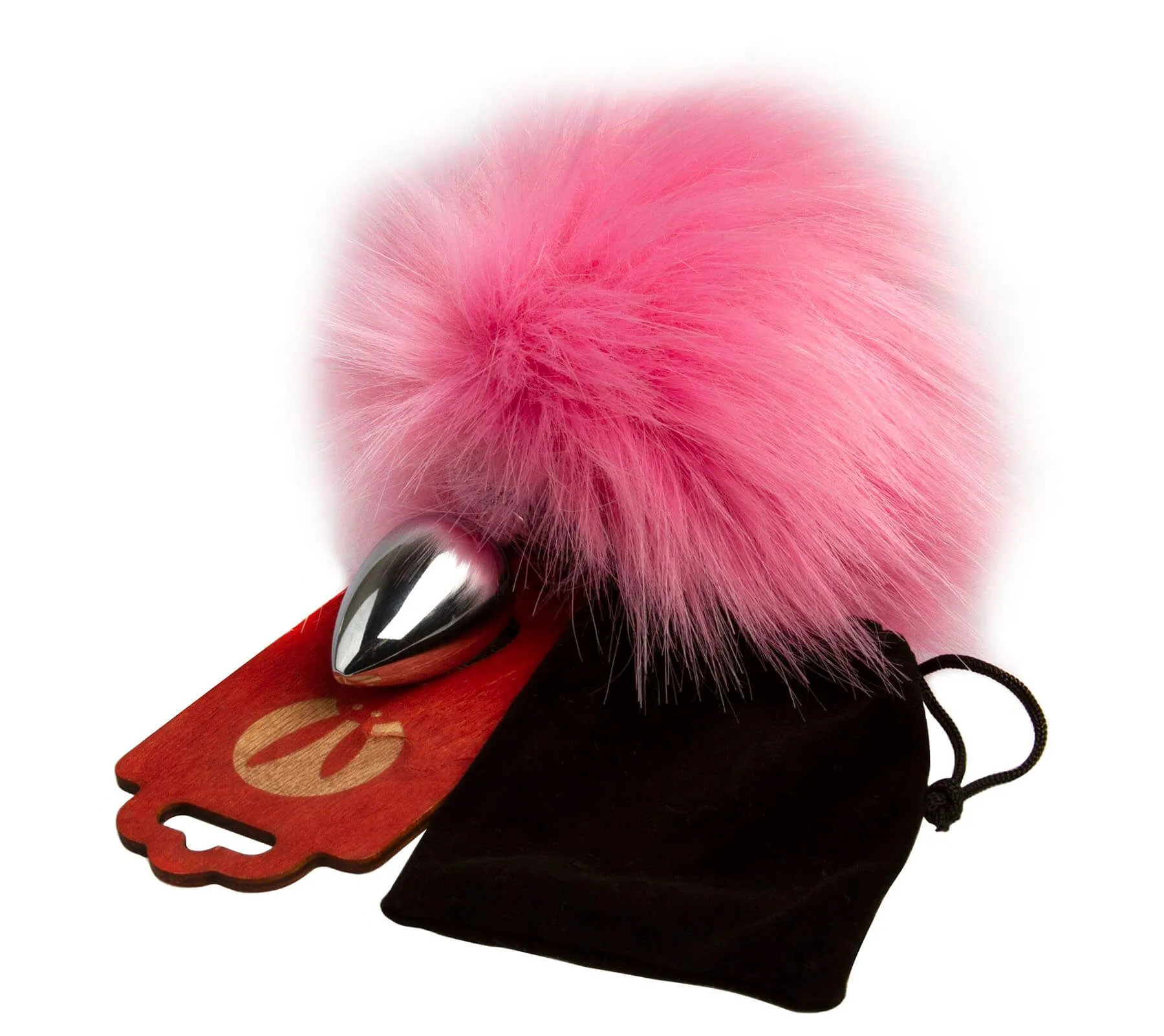 анальная пробка pinkrabbit с хвостом кролика, розовая в Новом Уренгое