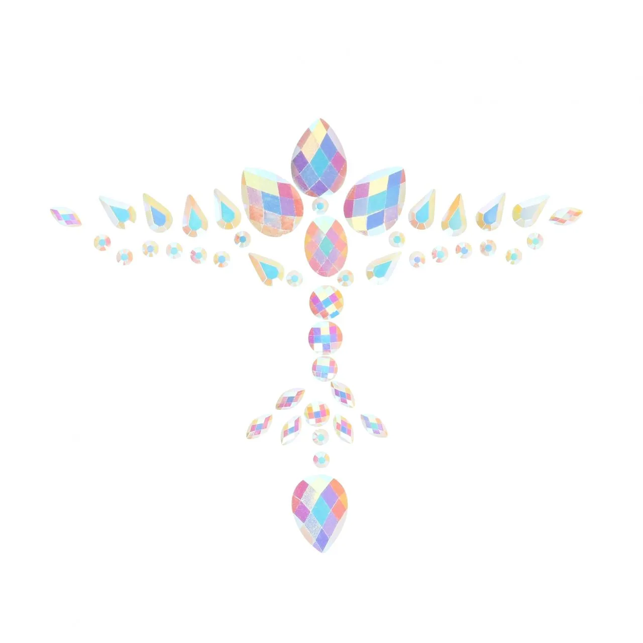 декоративное украшение (камни) на клеевой основе body jewelry stickers - chest - glow in the dark - в Новом Уренгое