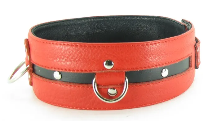 ошейник из кожи черно-красный увеличенного размера xl 55002xlars в Новом Уренгое
