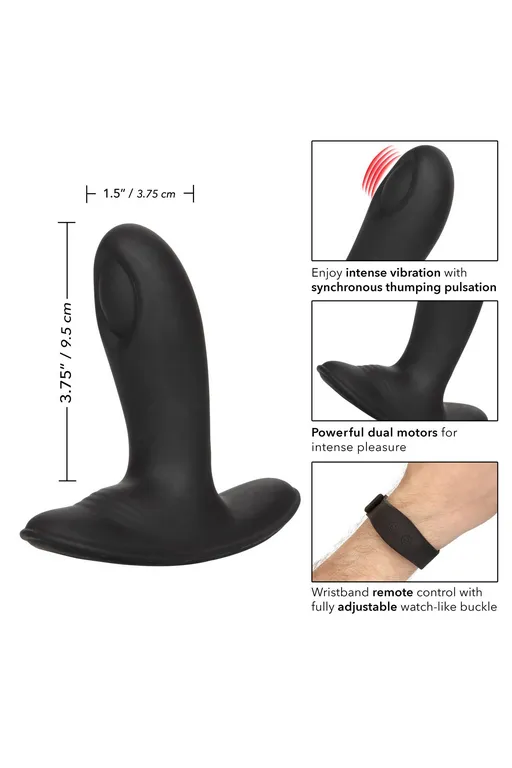 анальный стимулятор pulsing probe с функией "пульсирующее воздействие" и управлением с браслета в Новом Уренгое