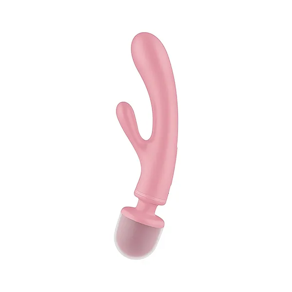 универсальный массажер ванд-кролик satisfyer triple lover, розовый в Новом Уренгое