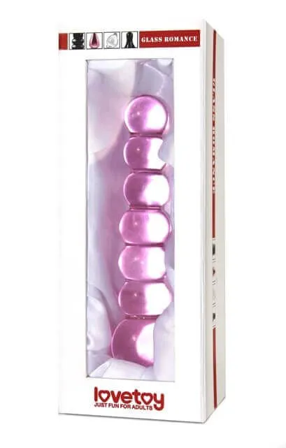 стимулятор фигурный lovetoy glass romance 09, розовый в Новом Уренгое