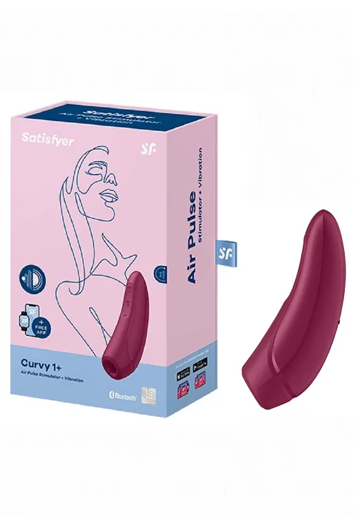 вакуумный массажер с вибрацией satisfyer curvy 1 plus rose red 001821sa в Новом Уренгое