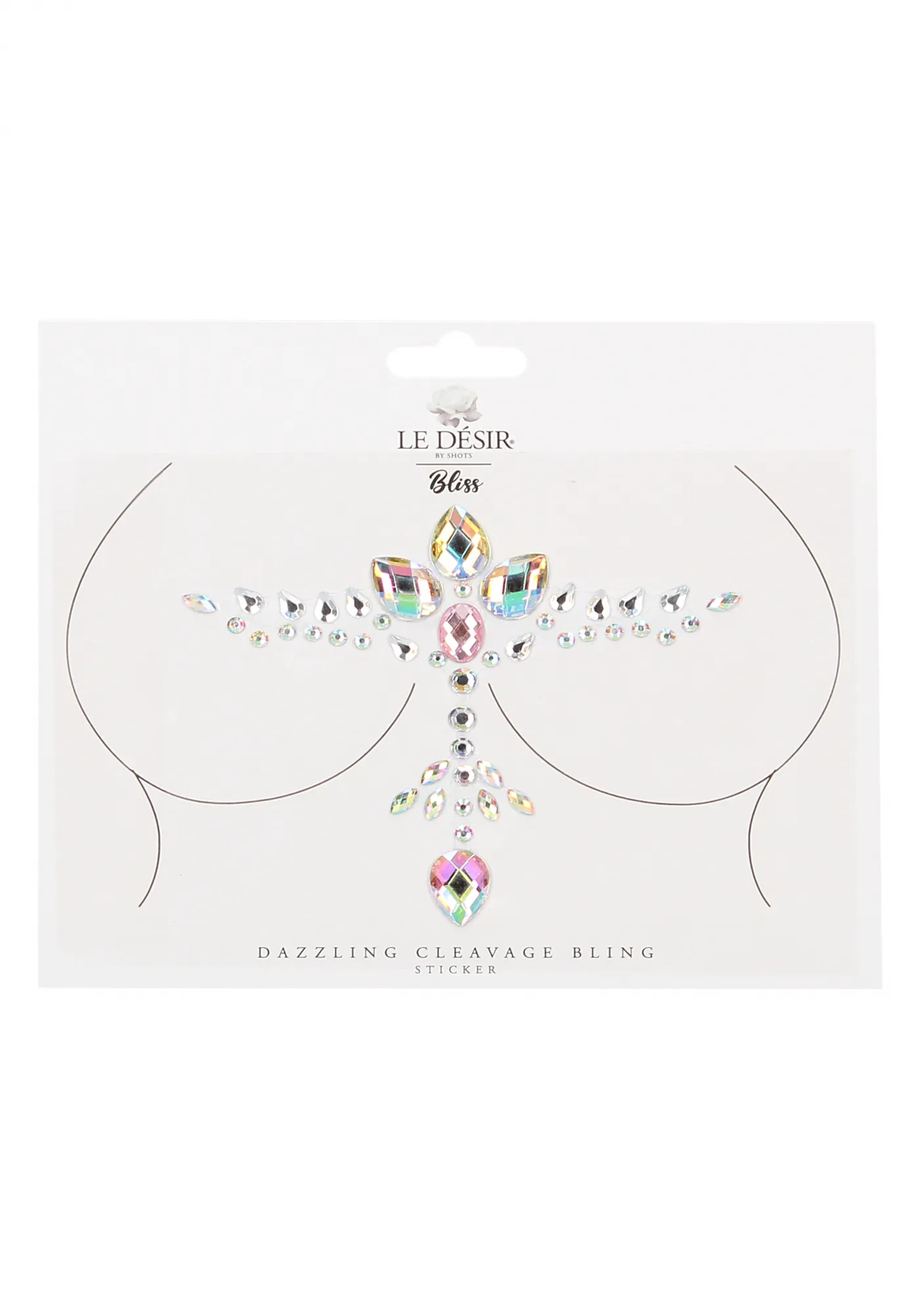 Стикер - наклейка Dazzling Cleavage  Bling Sticker