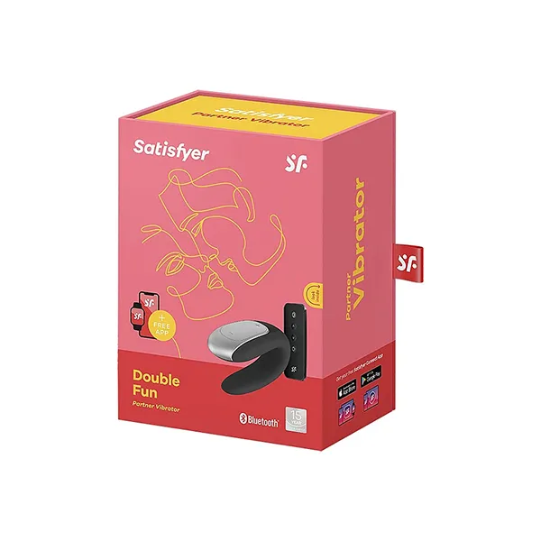 вибростимулятор для пар satisfyer double fun, черный в Новом Уренгое