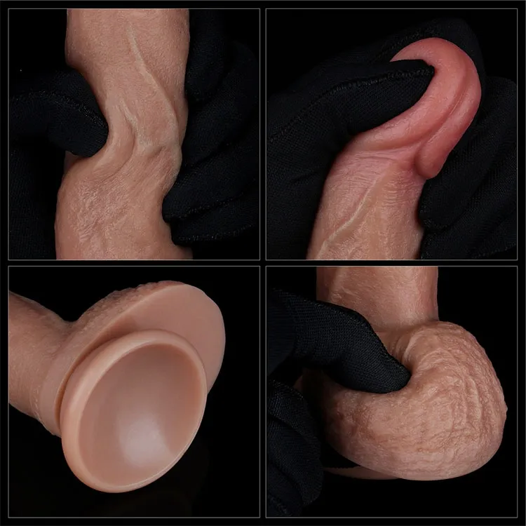 фаллоимитатор реалистичный lovetoy на присоске 18 см, телесный в Новом Уренгое