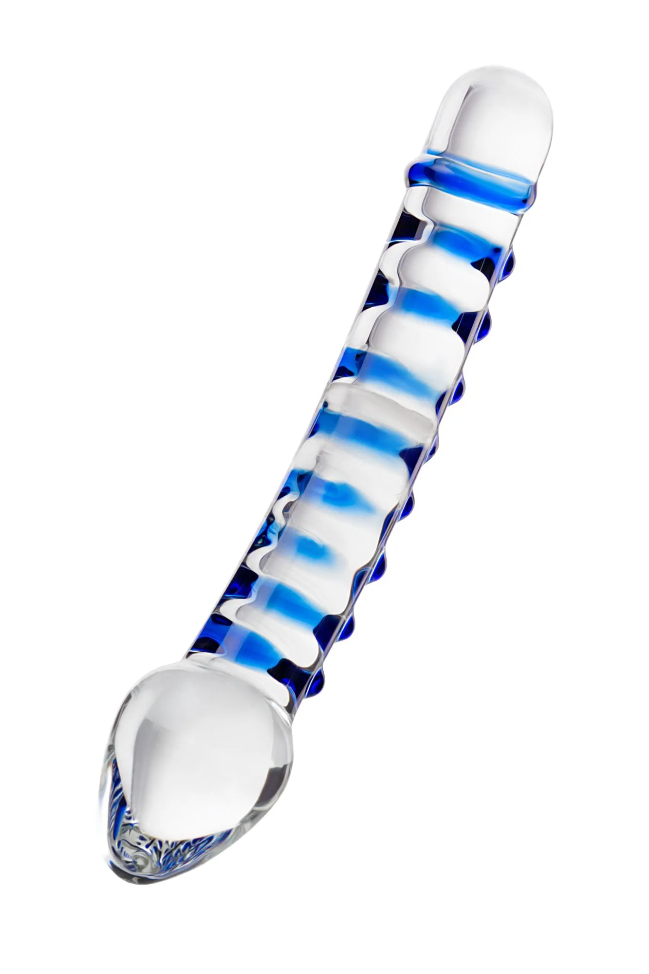 двусторонний фаллоимитатор sexus glass, стекло, прозрачный, 20 см в Новом Уренгое