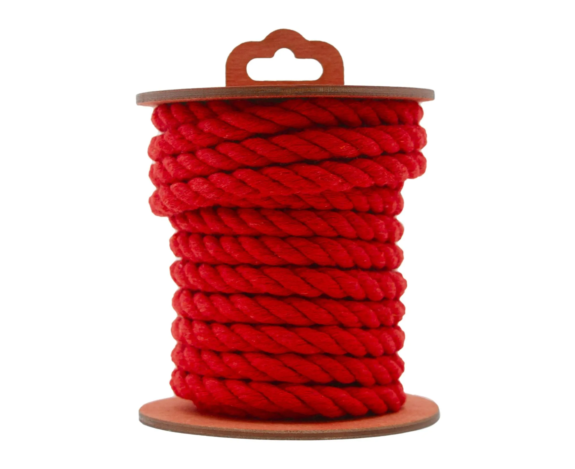 хлопковая веревка для шибари, на катушке красная, 5 м в Новом Уренгое