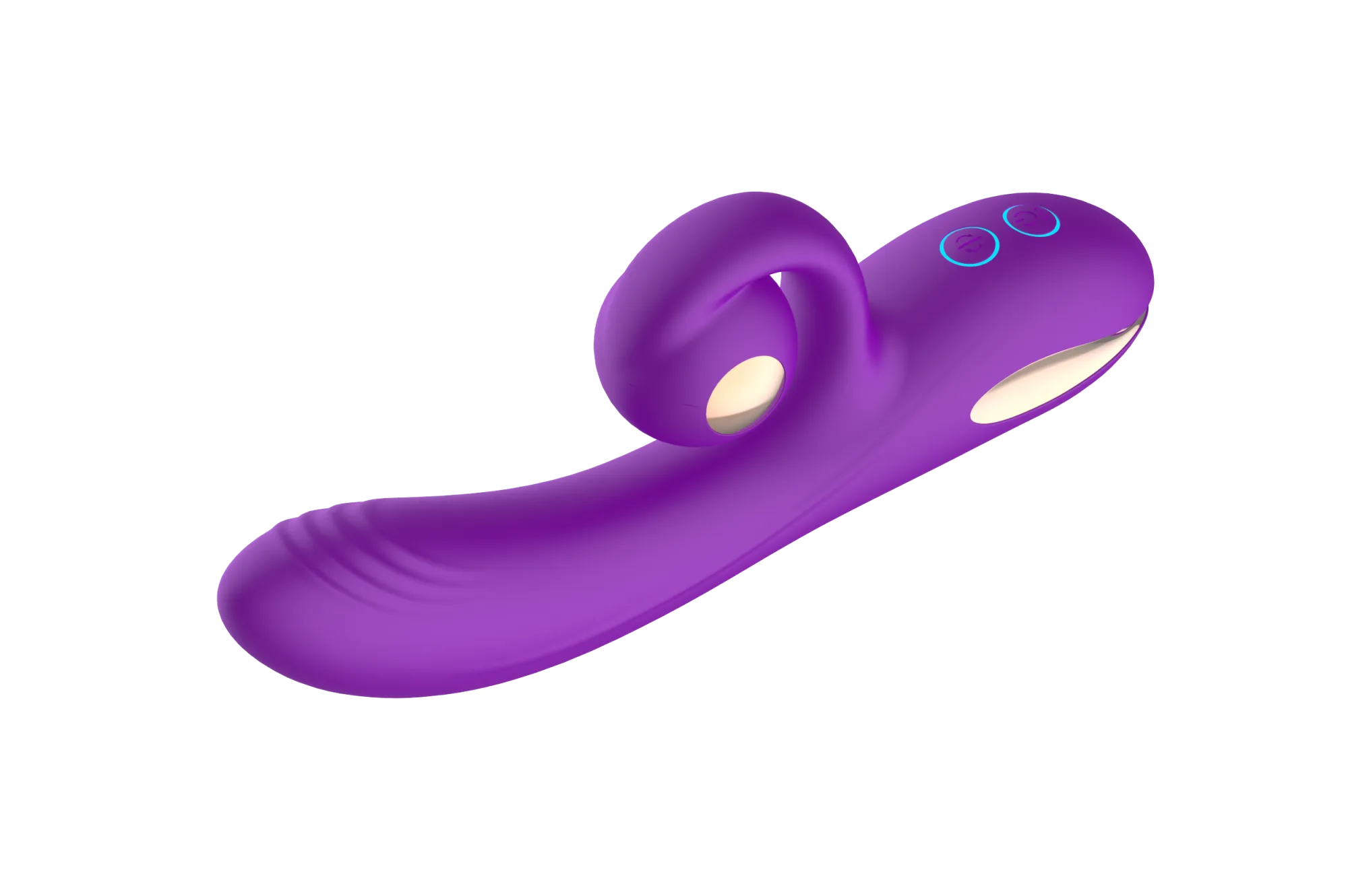 силиконовый вибратор-кролик с функцией вращения sw3052-purple в Новом Уренгое