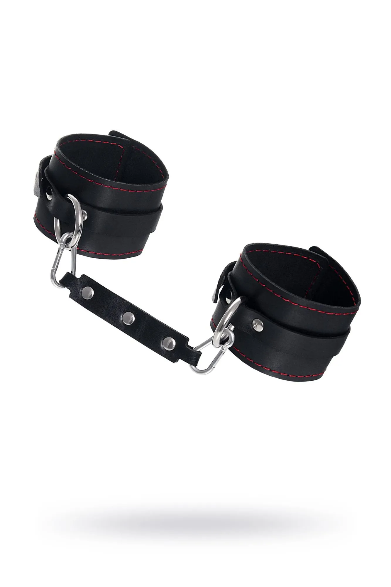 оковы pecado bdsm, однослойные с контрастной строчкой, натуральная кожа, черные в Новом Уренгое