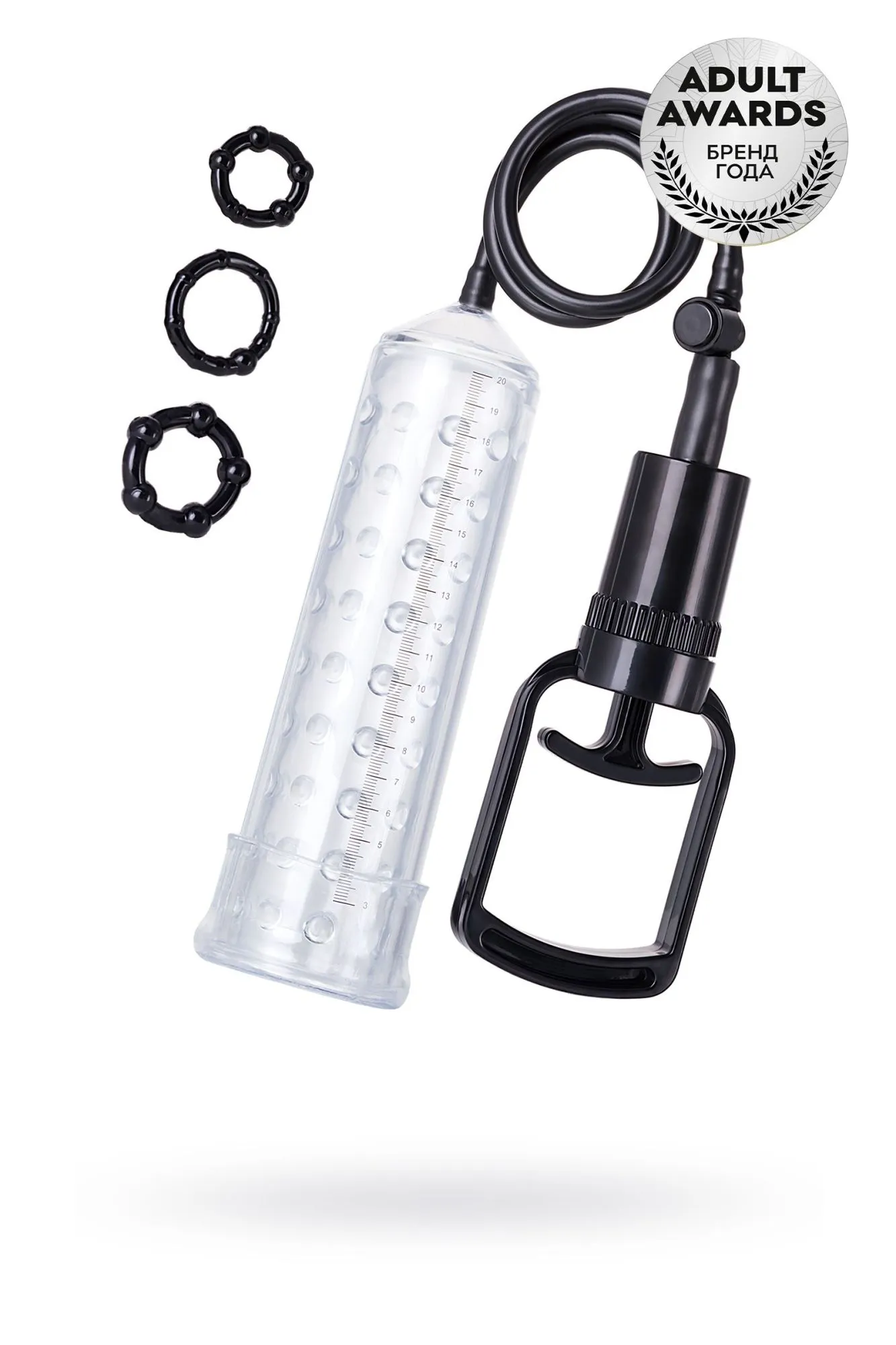 помпа для пениса toyfa a-toys, tpe, прозрачный, 23,5 см в Новом Уренгое