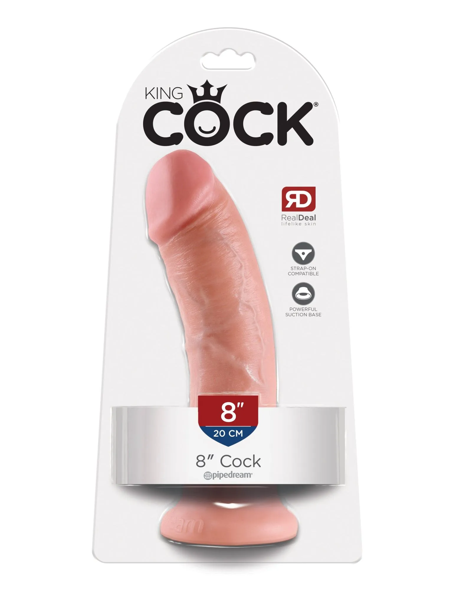 фаллоимитатор king cock 8" cock - flesh pipedream 550321pd в Новом Уренгое