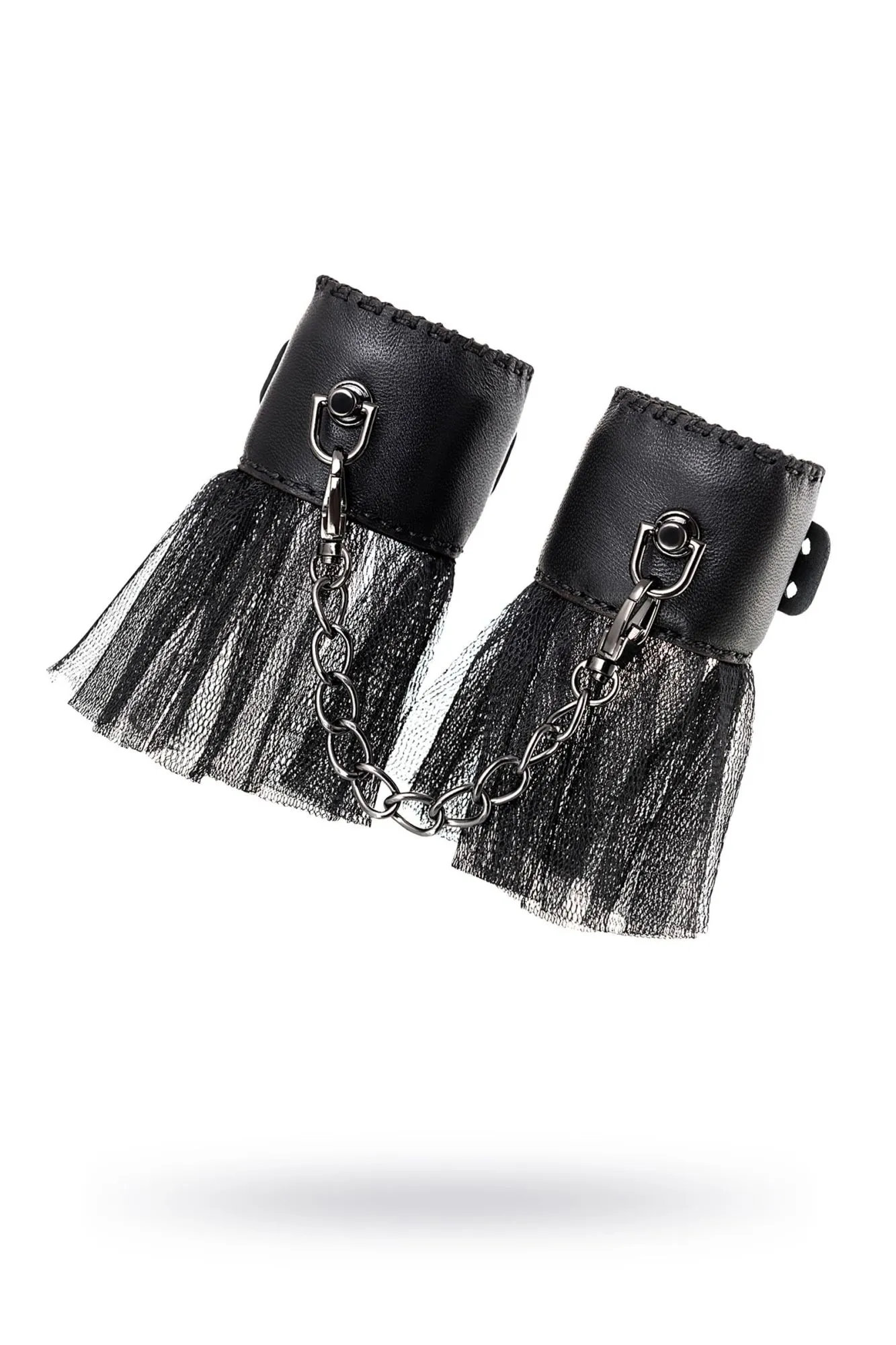 наручники штучки-дрючки с сеткой, черные в Новом Уренгое