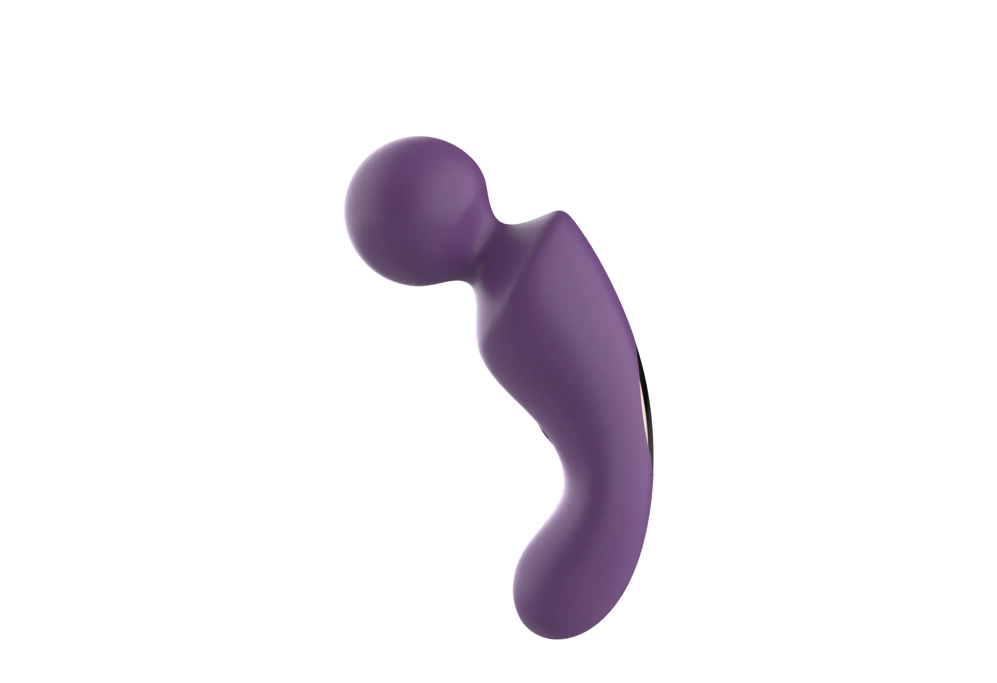вибратор- вонд с изогнутым корпусом secwell sw24125-purple в Новом Уренгое