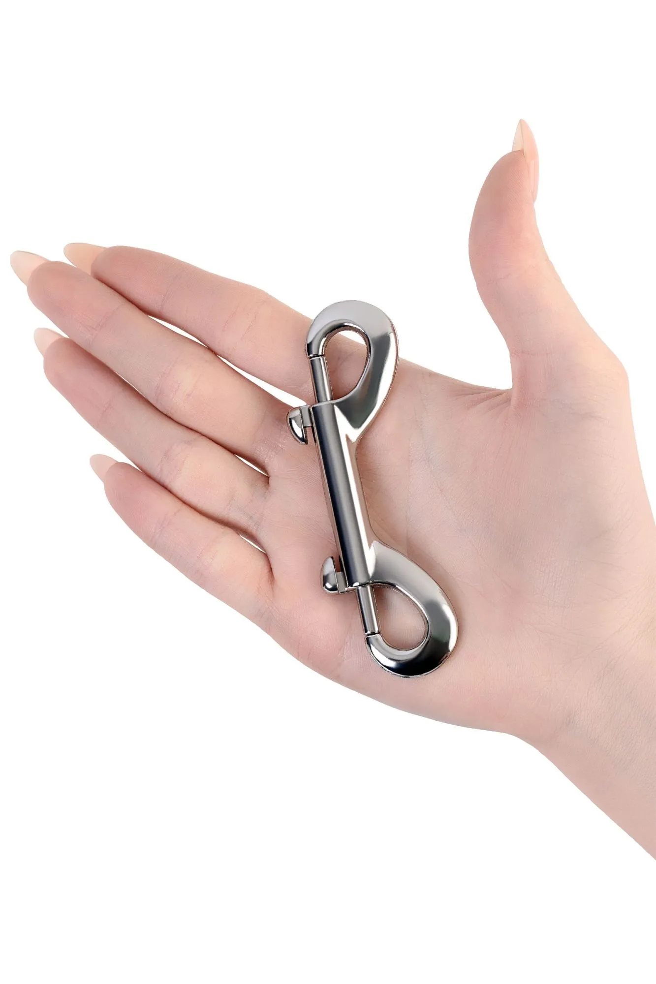 карабин двусторонний toyfa metal, металл, серебряный, 9 см в Новом Уренгое