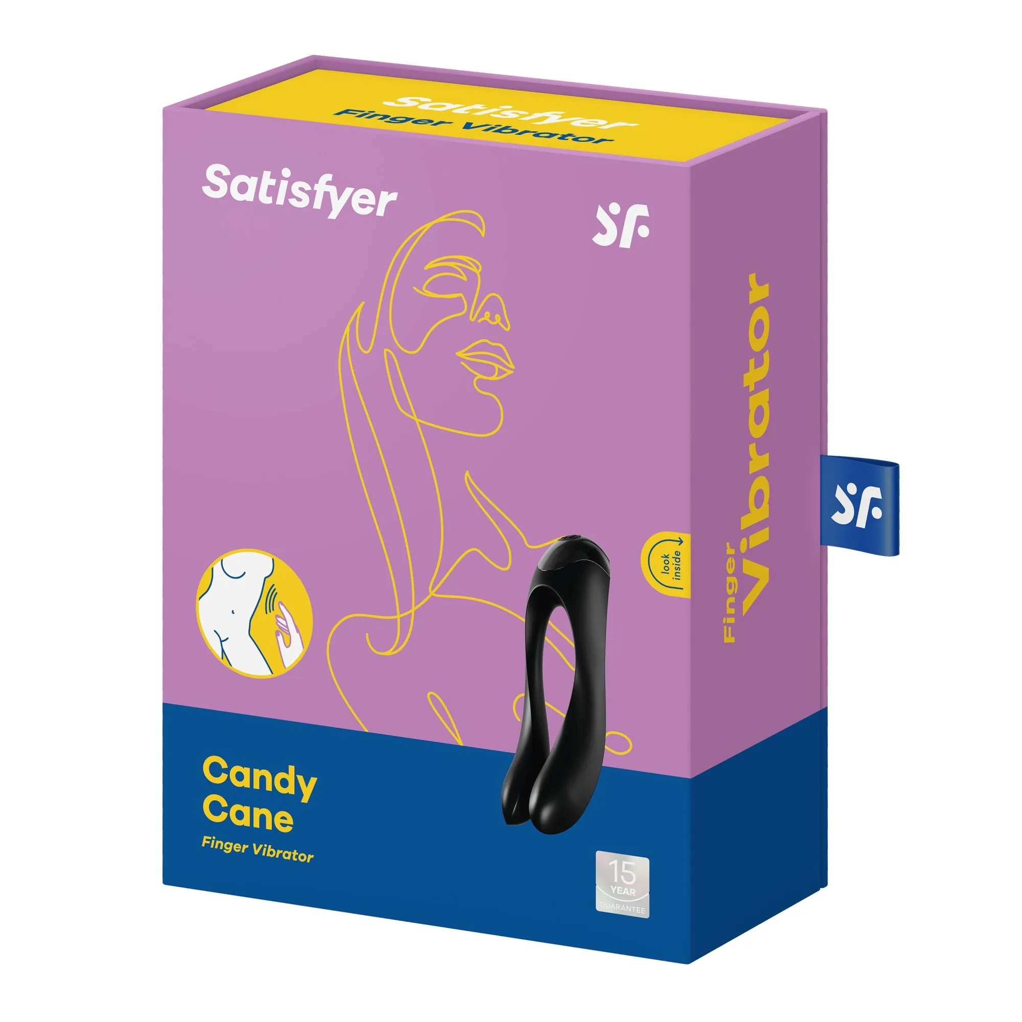 универсальный пальчиковый вибратор satisfyer candy cane black 004136sa в Новом Уренгое