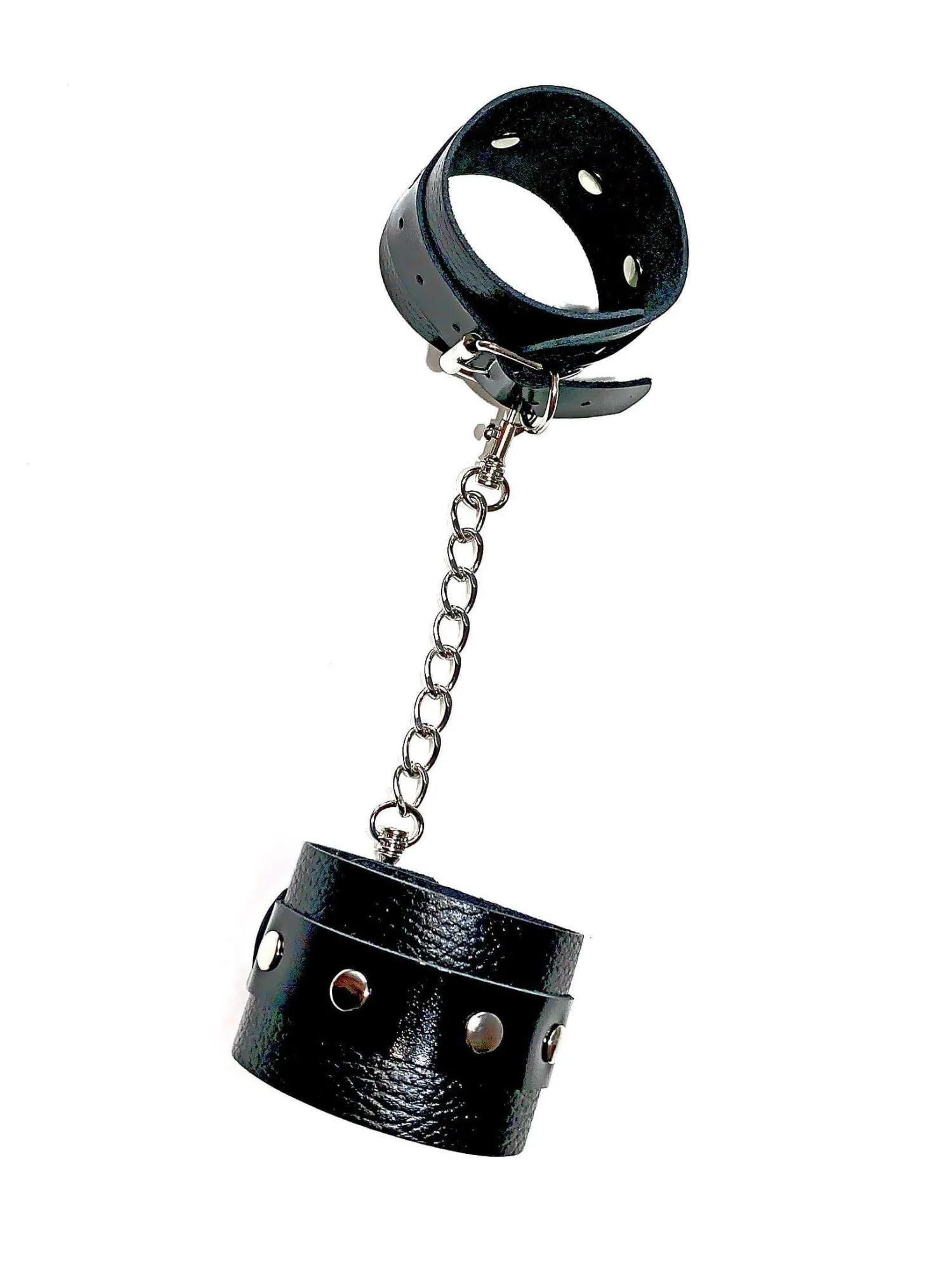 наручники декоративные с клёпками i sexy жесткое подчинение, черные в Новом Уренгое
