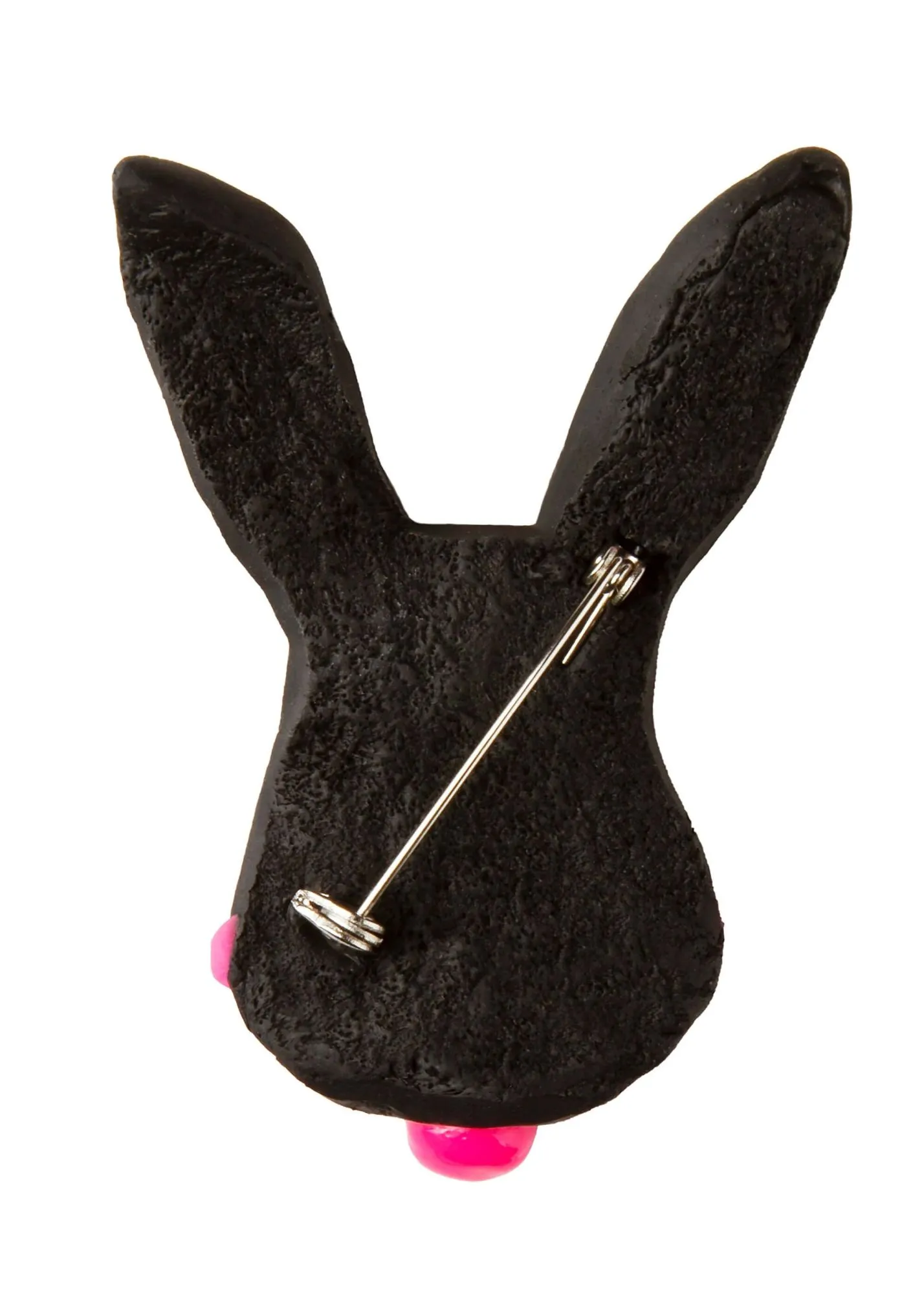 брошь черный кролик с розовым кляпом на булавке в Новом Уренгое