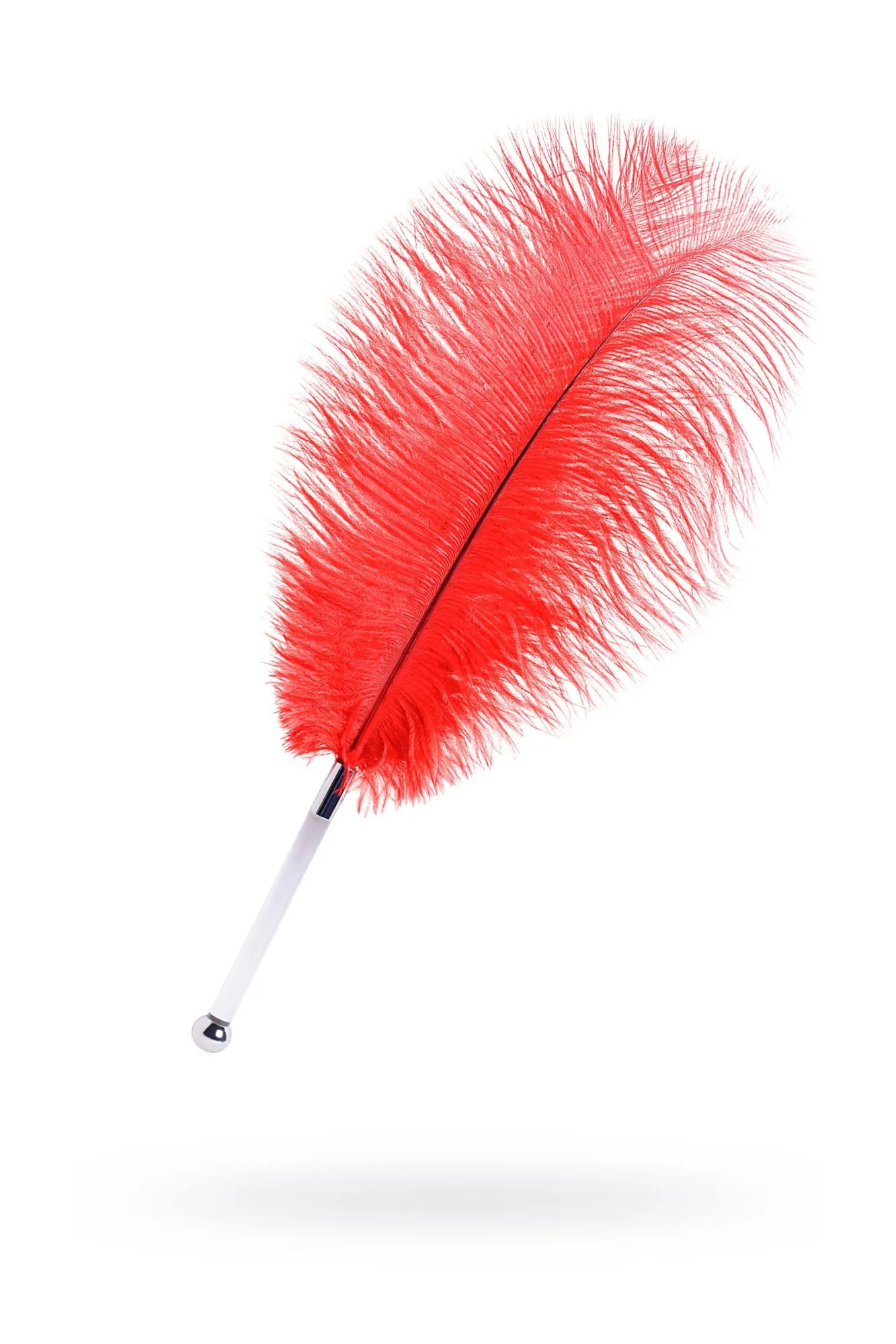 перо toyfa theatre, страусиное, красный, 40 см в Новом Уренгое