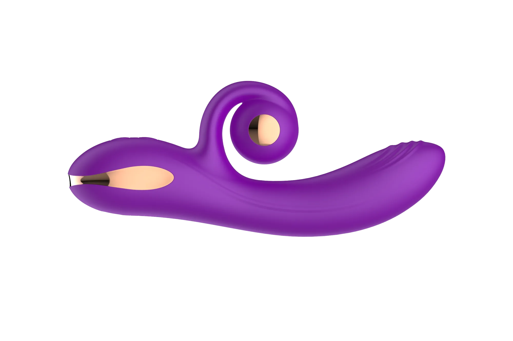силиконовый вибратор-кролик с функцией вращения sw3052-purple в Новом Уренгое