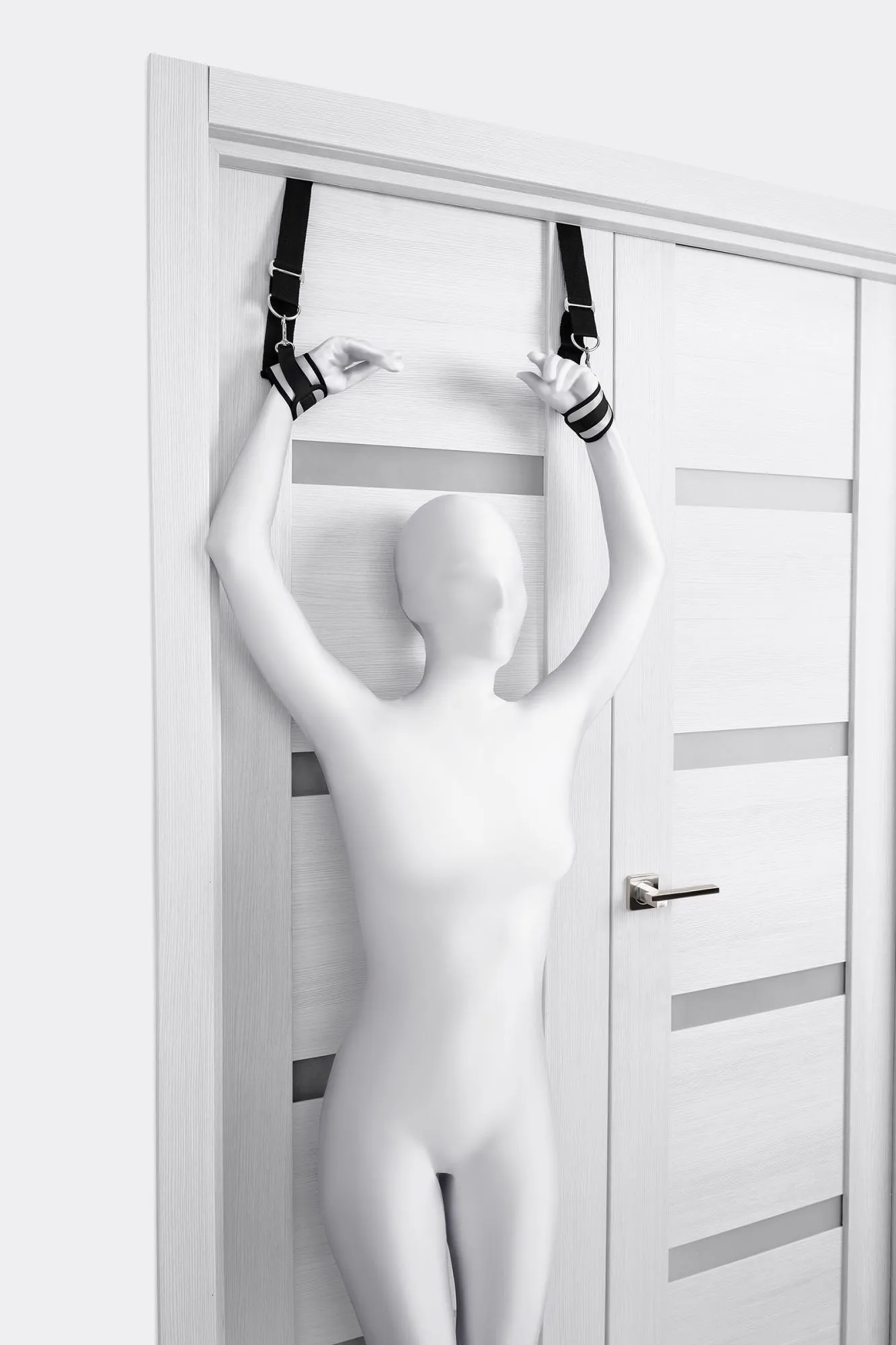 фиксаторы для рук anonymo, полиэстер, серебряные, 23 см в Новом Уренгое