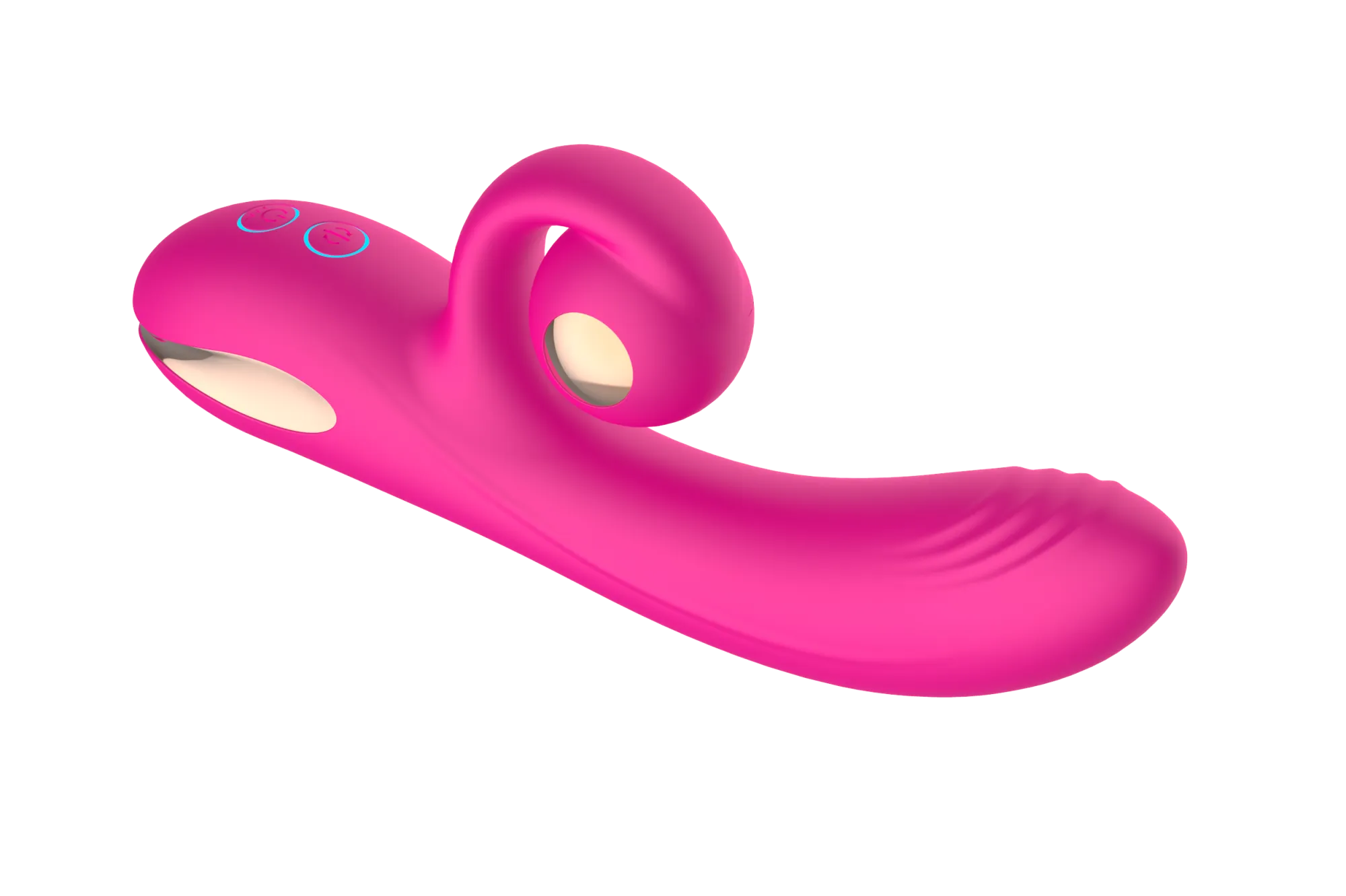 силиконовый вибратор-кролик с функцией вращения sw3052-hot-pink в Новом Уренгое