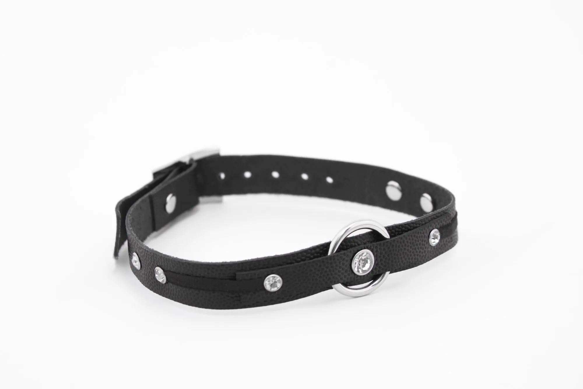 чокер с кольцом pinkrabbit, чёрный в Новом Уренгое