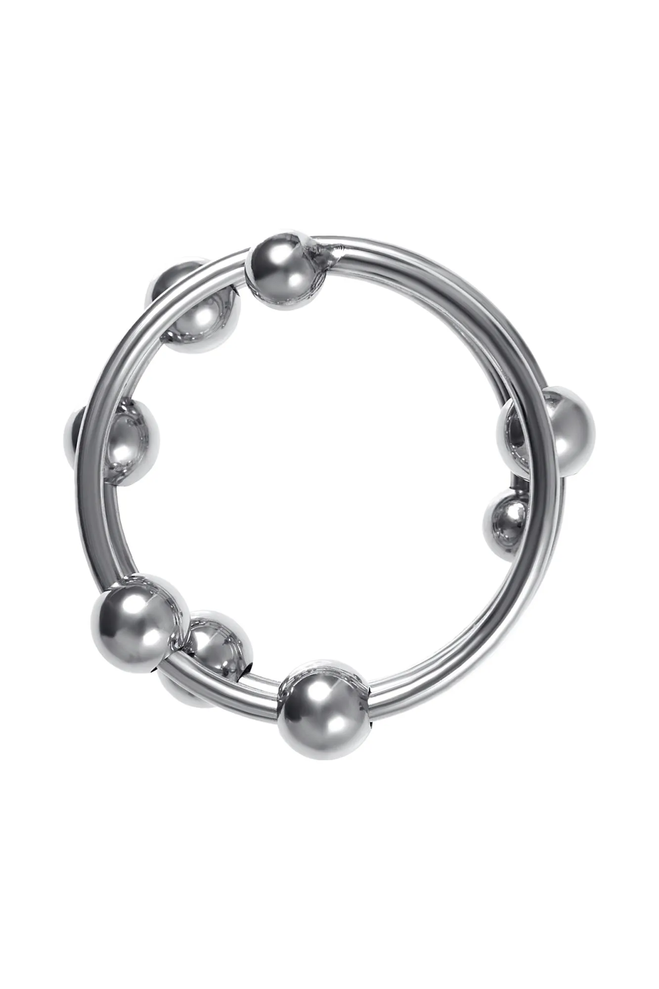 кольцо под головку пениса metal by toyfa, металл, серебристое, ø 4см в Новом Уренгое